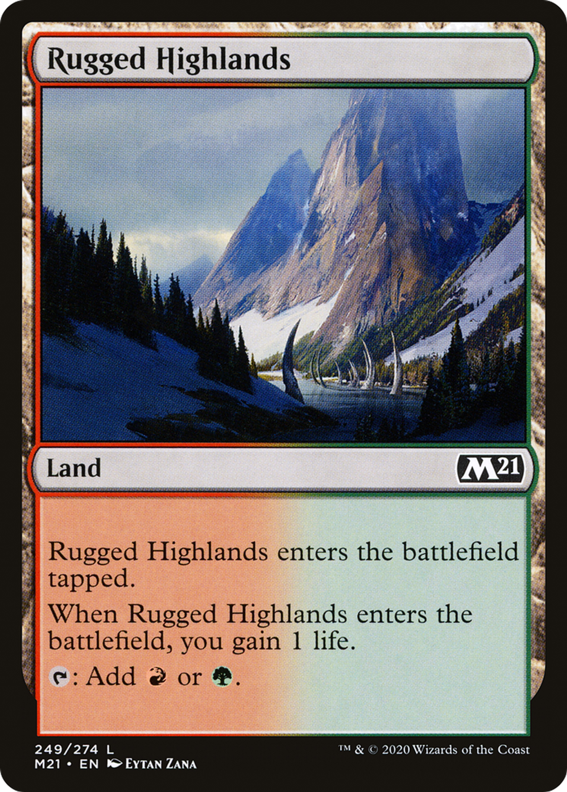 Rugged Highlands — Core Set 2021 — Magic: The Gathering