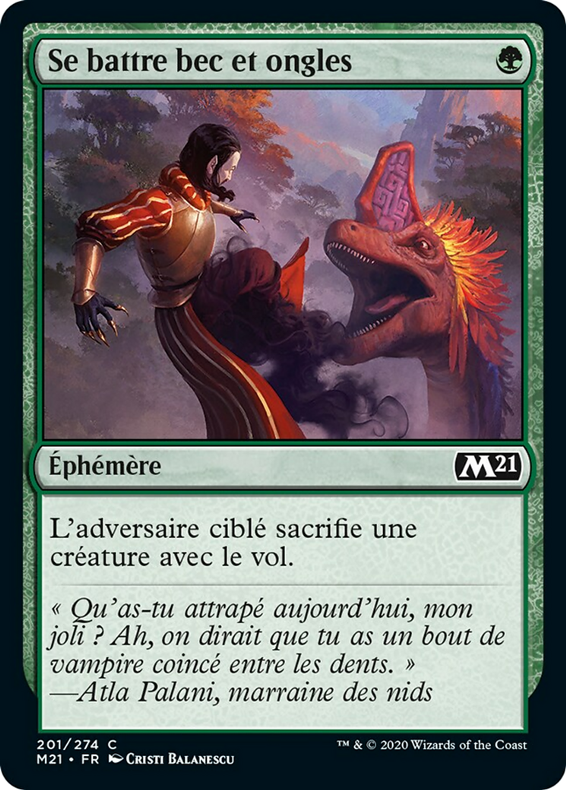 Se battre bec et ongles — Core Set 2021 — Magic: The Gathering