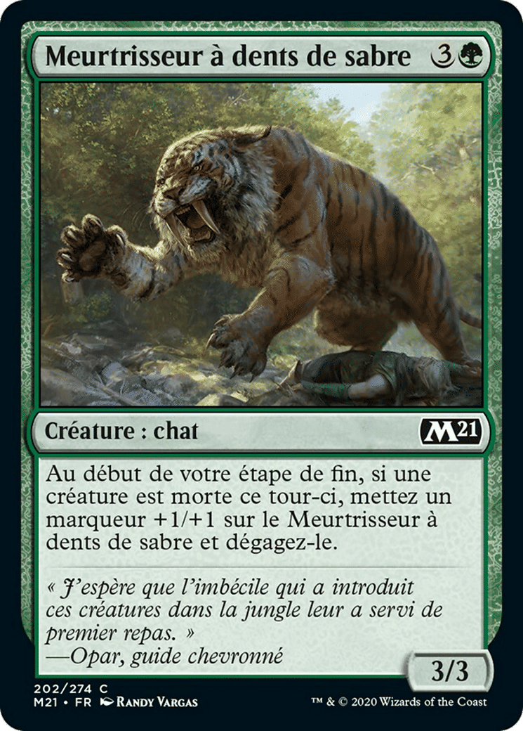 Meurtrisseur à dents de sabre — Core Set 2021 — Magic: The Gathering