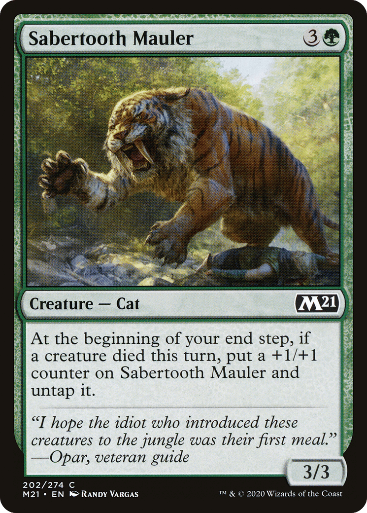Meurtrisseur à dents de sabre — Core Set 2021 — Magic: The Gathering