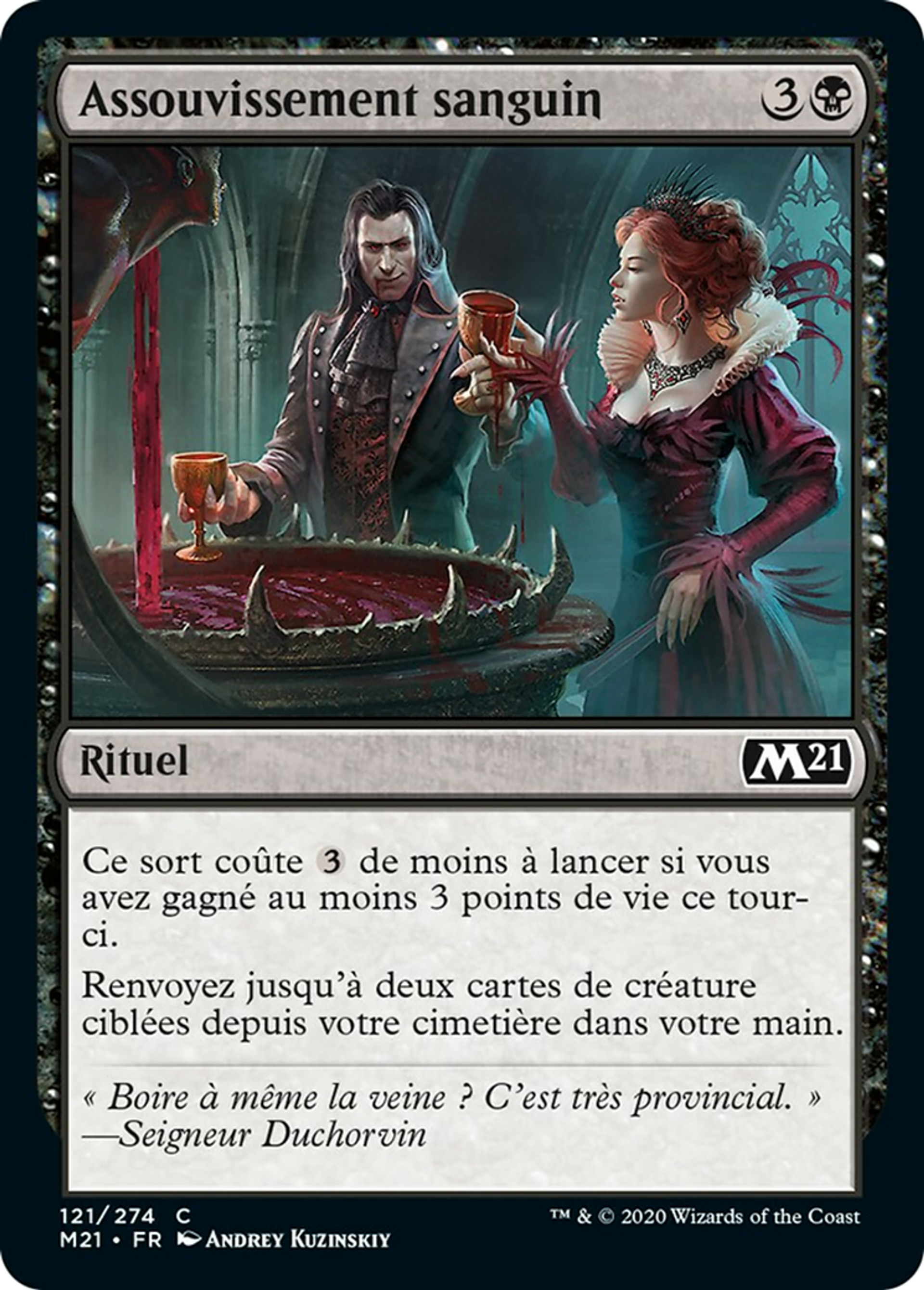 Assouvissement sanguin — Core Set 2021 — Magic: The Gathering