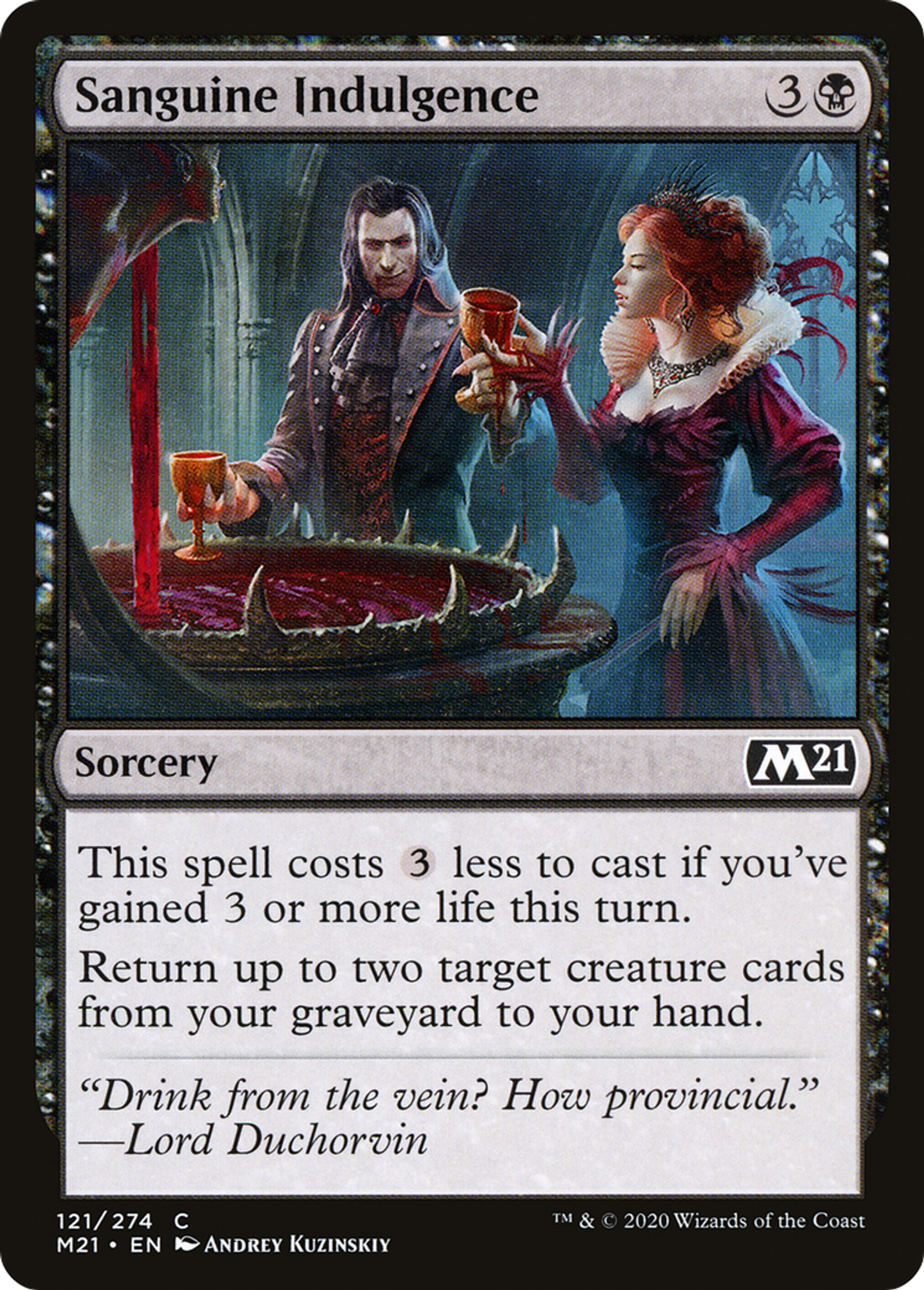 Sanguine Indulgence — Core Set 2021 — Magic: The Gathering
