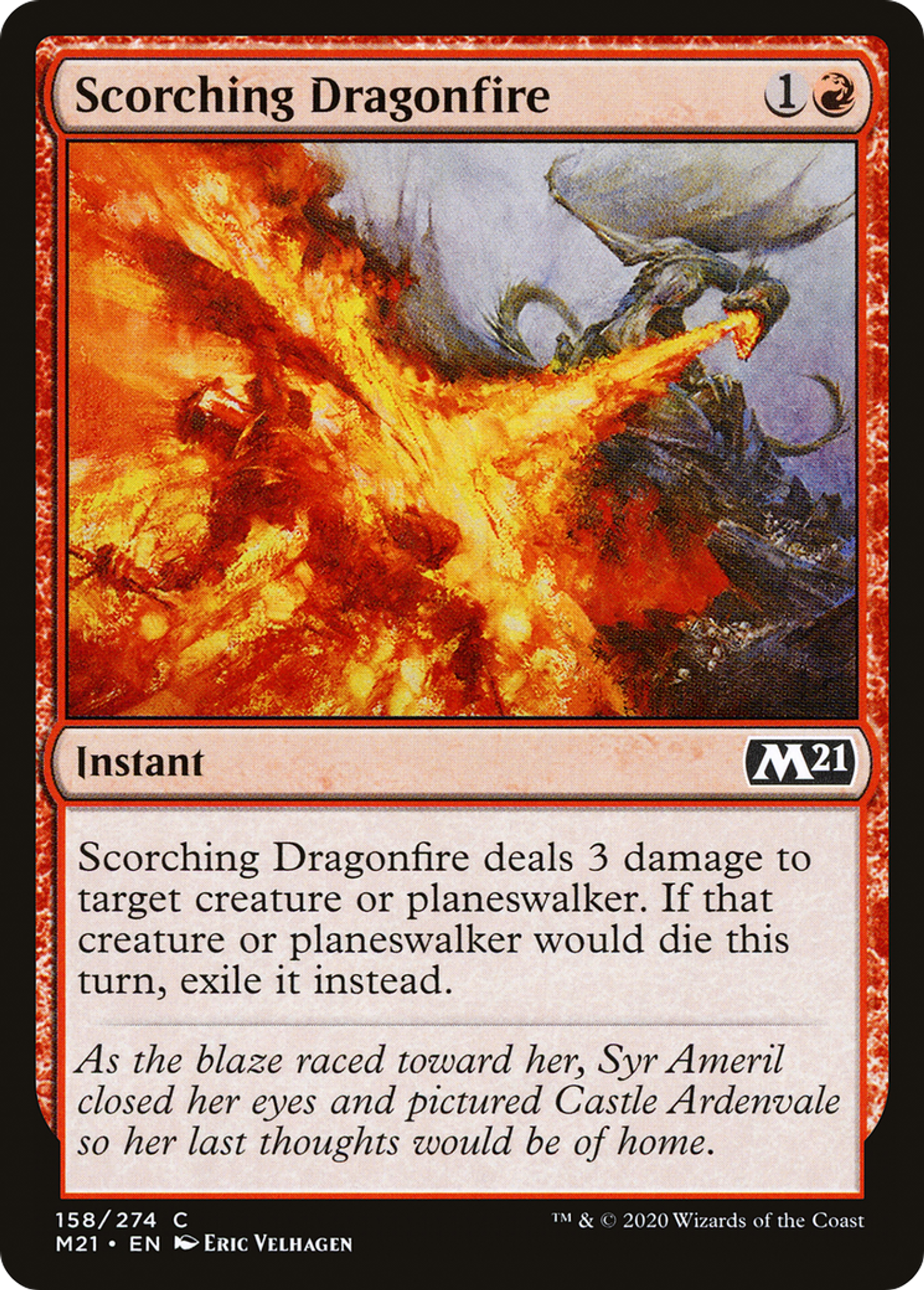 Scorching Dragonfire — Core Set 2021 — Magic: The Gathering