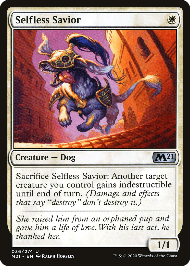 Selfless Savior — Core Set 2021 — Magic: The Gathering
