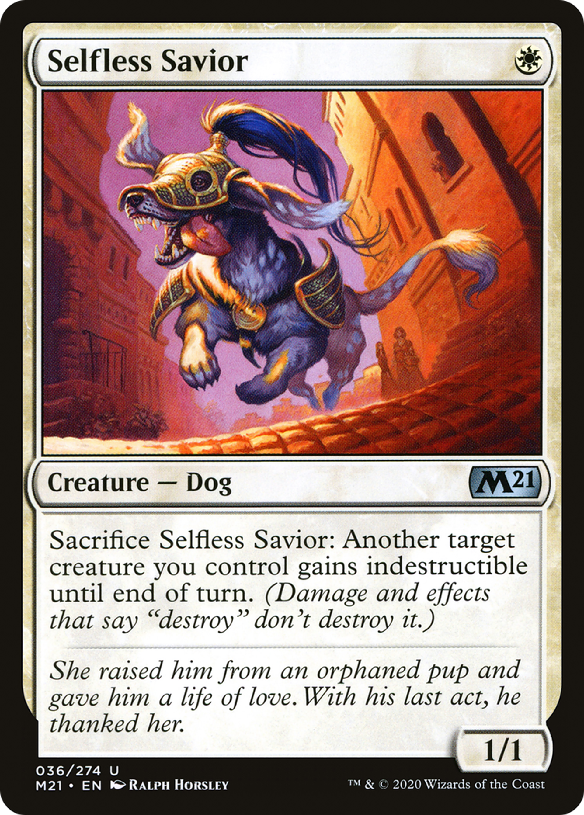 Selfless Savior — Core Set 2021 — Magic: The Gathering