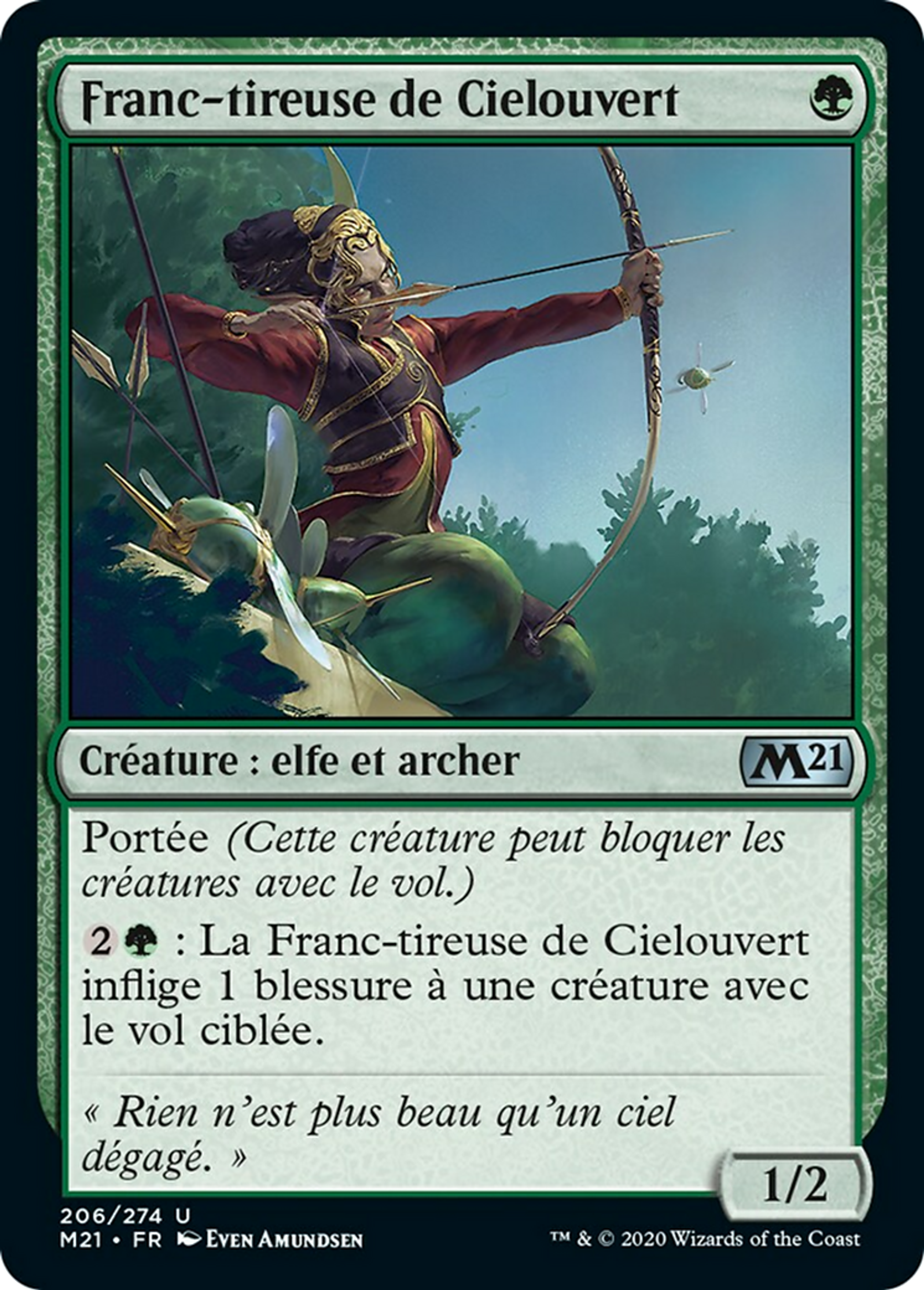 Franc-tireuse de Cielouvert — Core Set 2021 — Magic: The Gathering