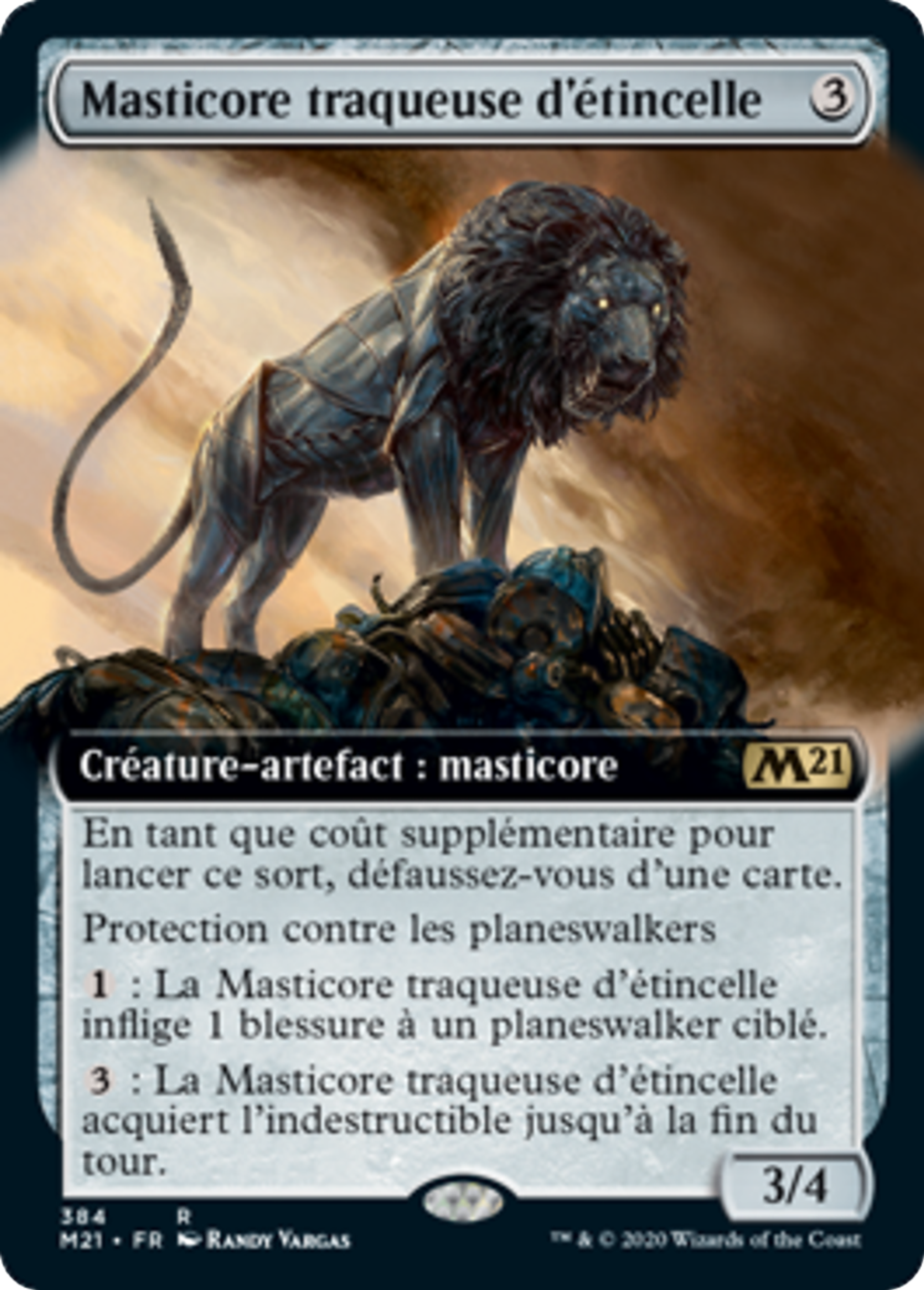 Masticore traqueuse d'étincelle — Core Set 2021 — Magic: The Gathering