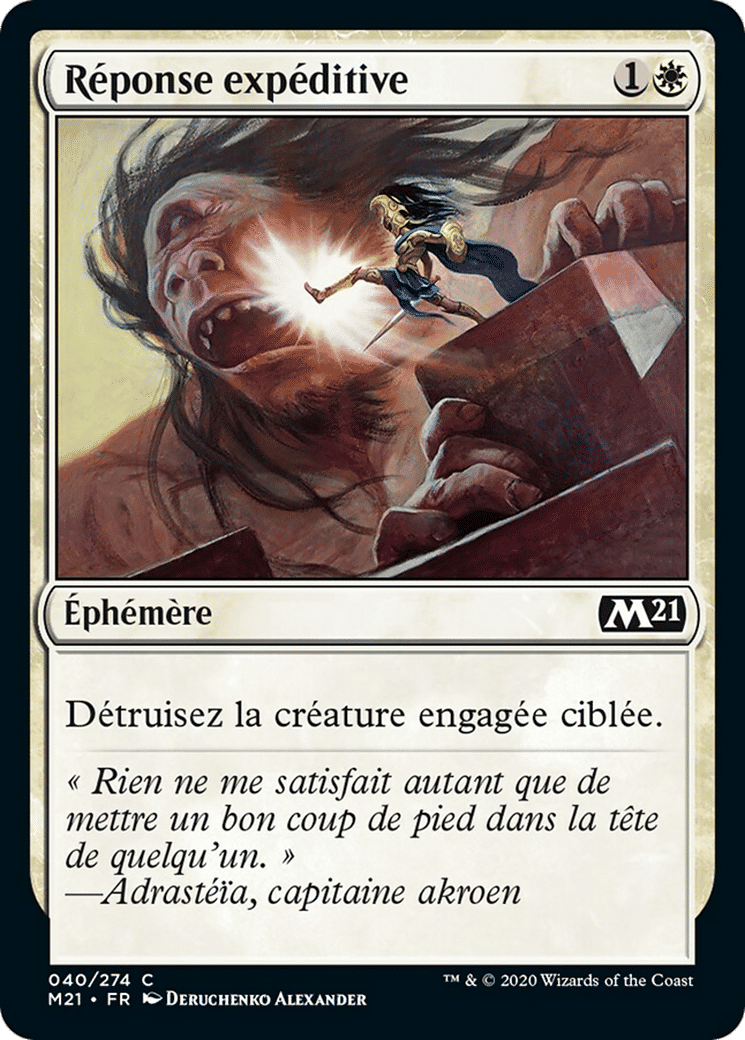 Réponse expéditive — Core Set 2021 — Magic: The Gathering