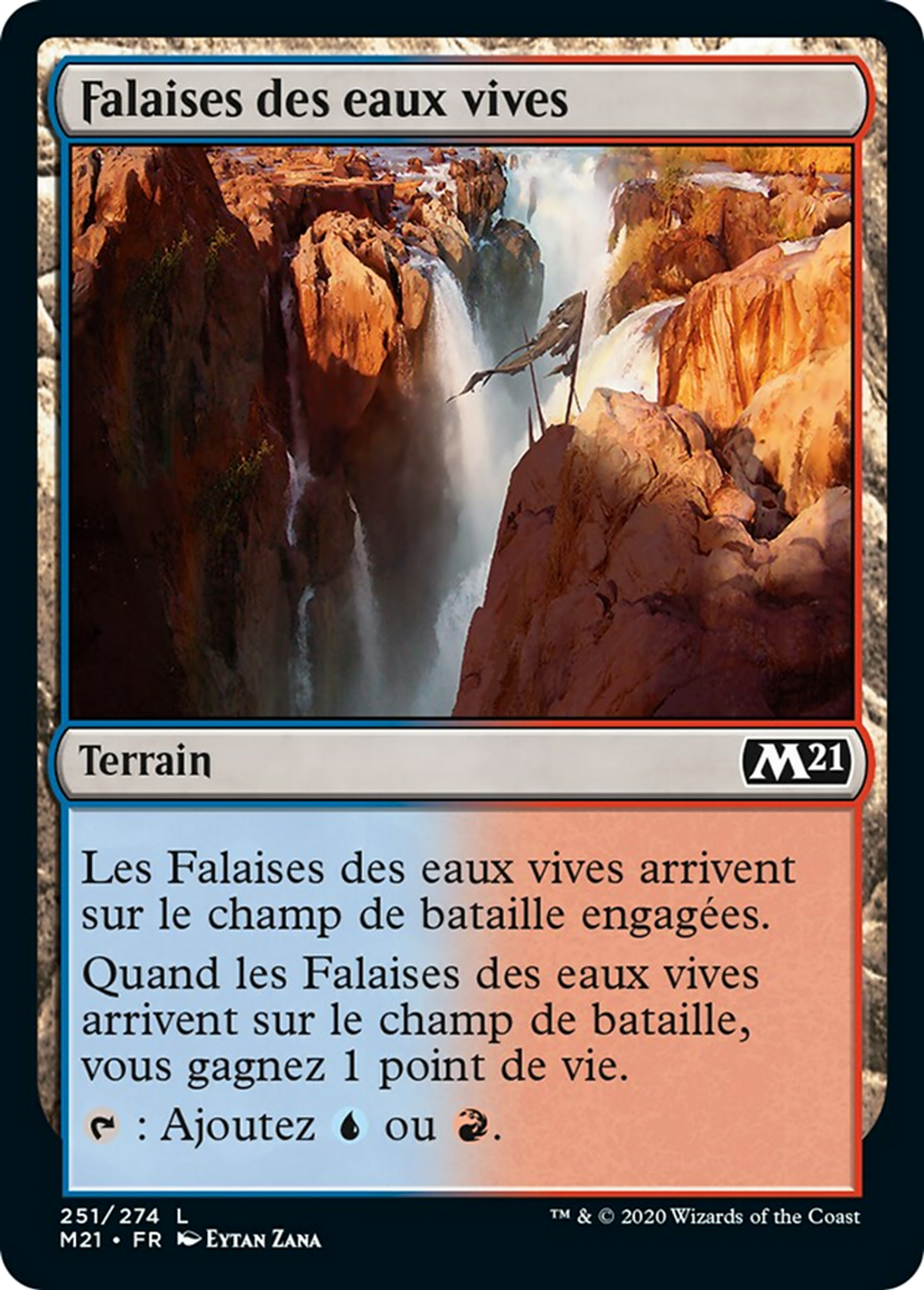 Falaises des eaux vives — Core Set 2021 — Magic: The Gathering