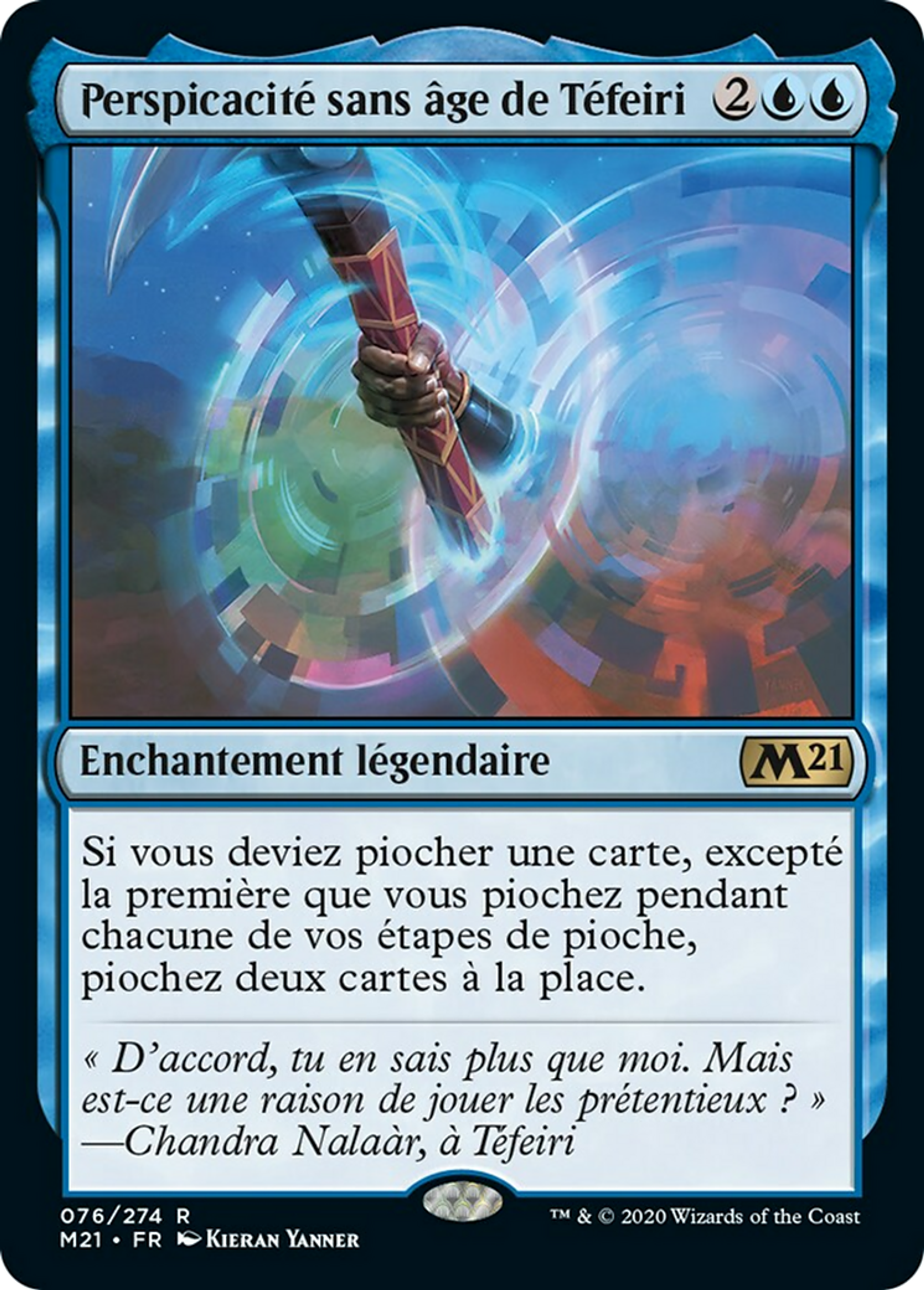 Perspicacité sans âge de Téfeiri — Core Set 2021 — Magic: The Gathering