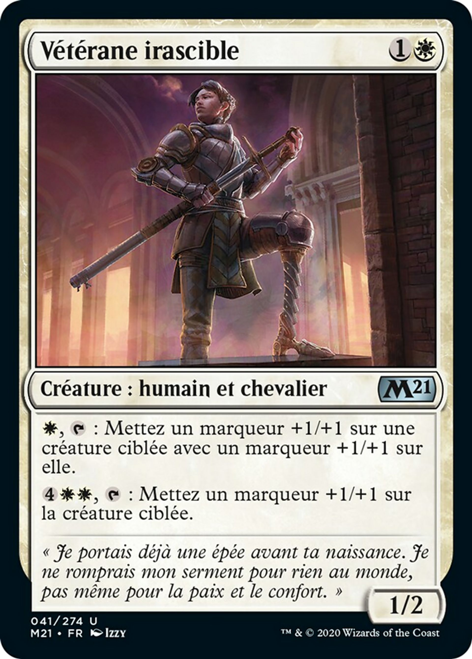 Vétérane irascible — Core Set 2021 — Magic: The Gathering
