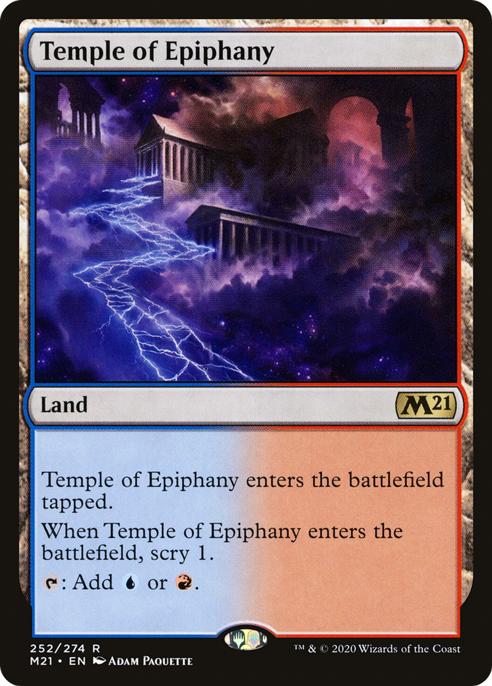 Temple of Epiphany — Core Set 2021 — Magic: The Gathering