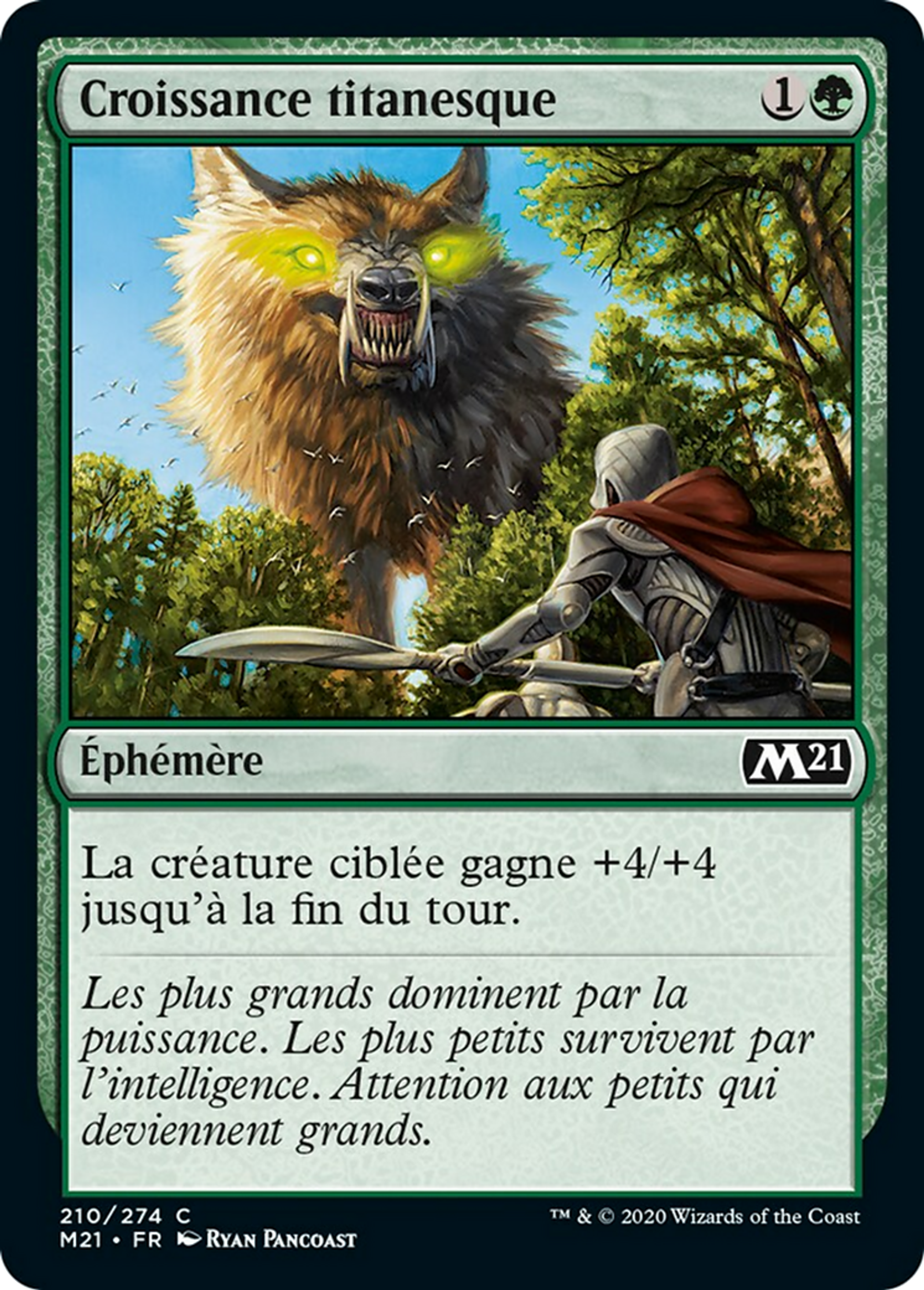 Croissance titanesque — Core Set 2021 — Magic: The Gathering