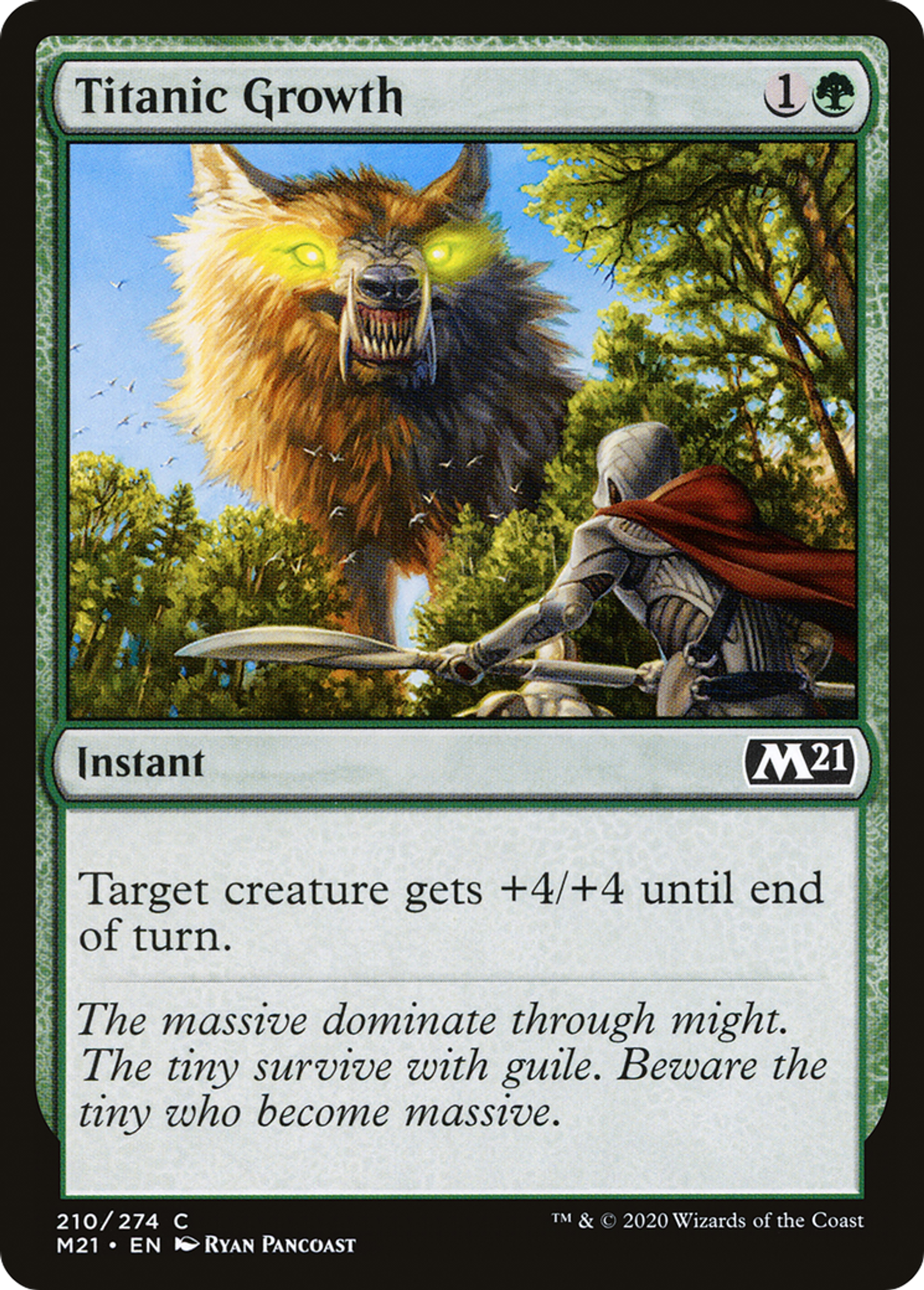 Croissance titanesque — Core Set 2021 — Magic: The Gathering