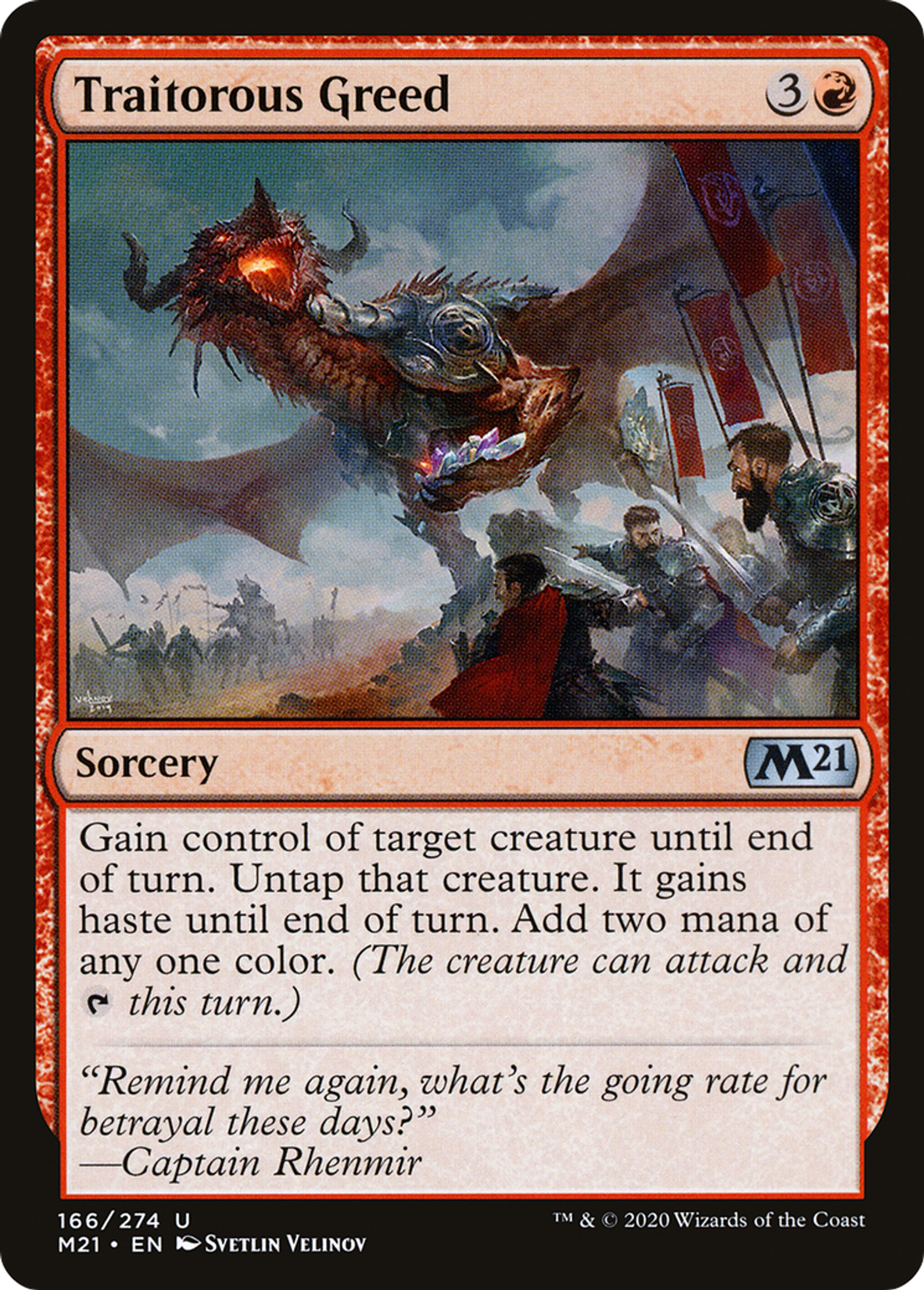 Traitorous Greed — Core Set 2021 — Magic: The Gathering