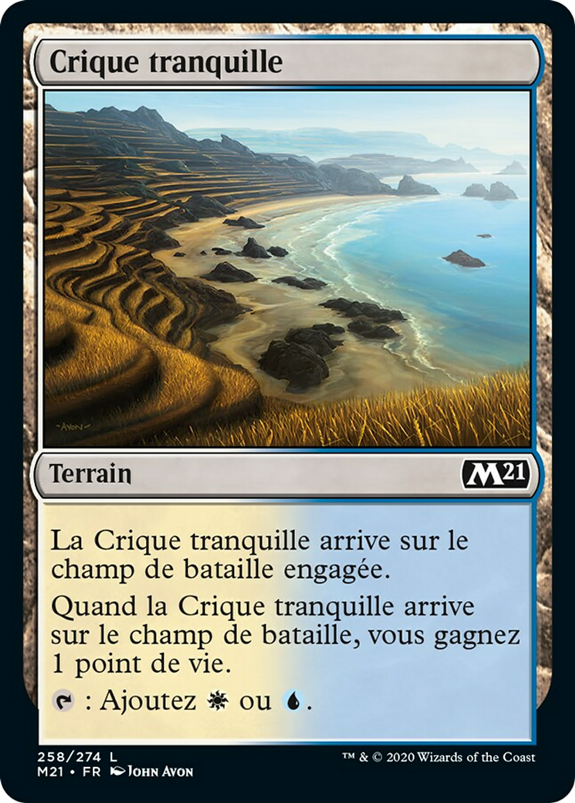 Crique tranquille — Core Set 2021 — Magic: The Gathering
