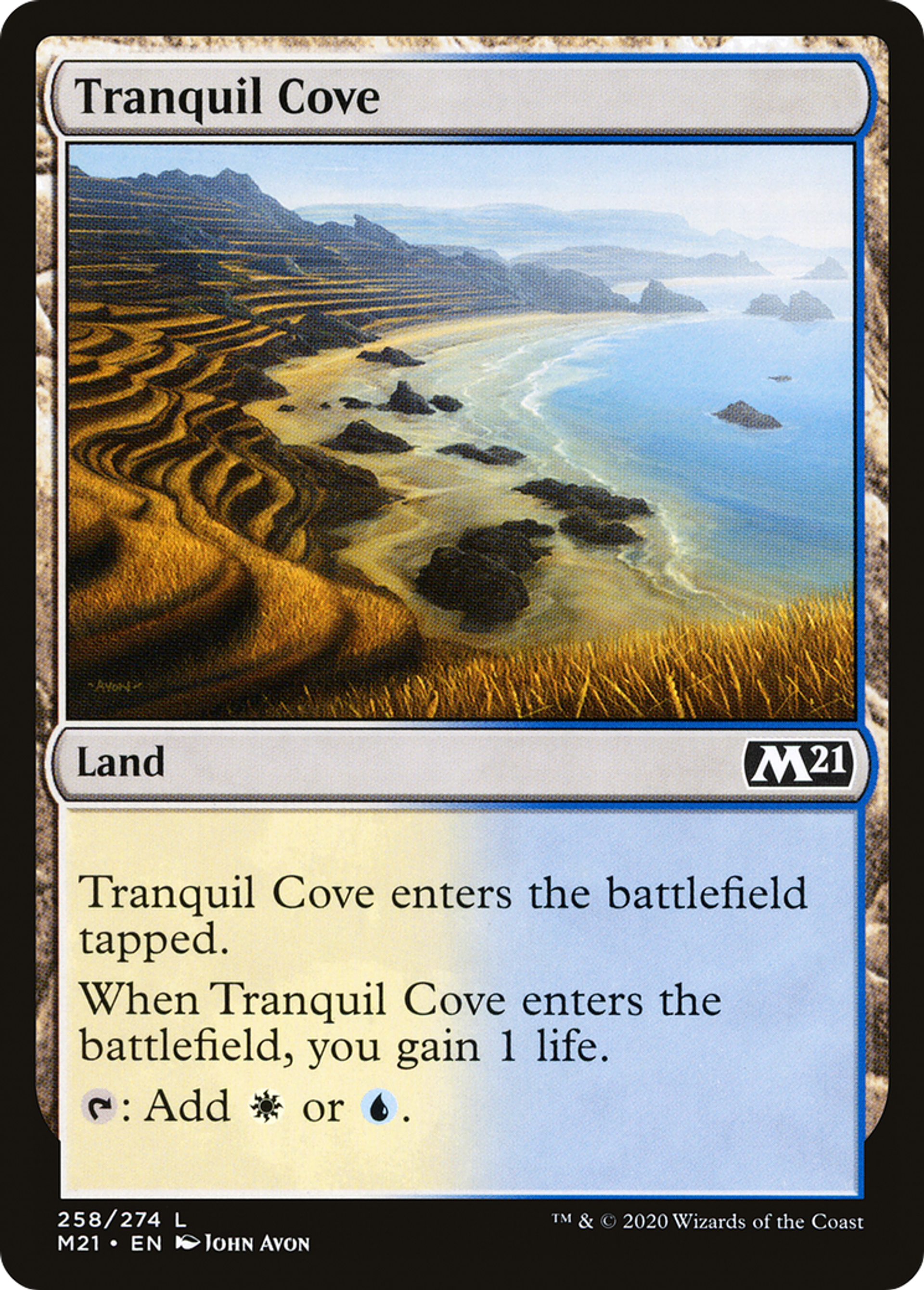Tranquil Cove — Core Set 2021 — Magic: The Gathering