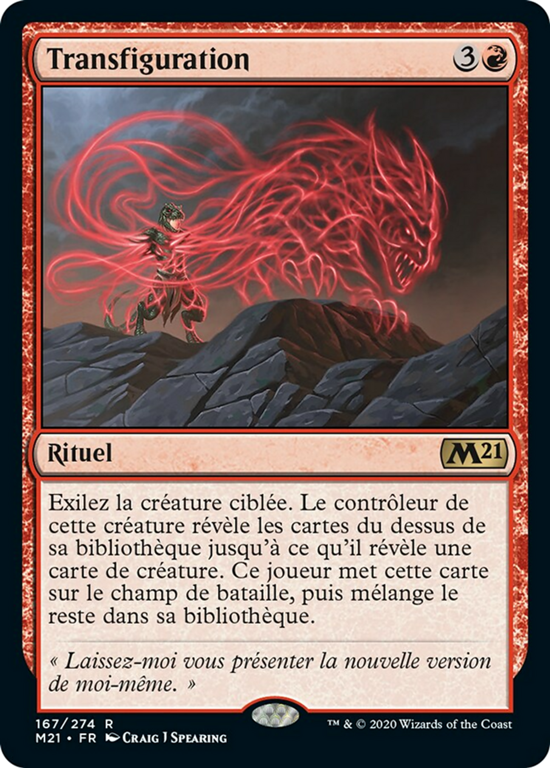 Transfiguration — Core Set 2021 — Magic: The Gathering