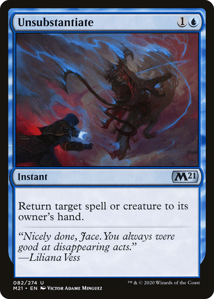 Unsubstantiate — Core Set 2021 — Magic: The Gathering