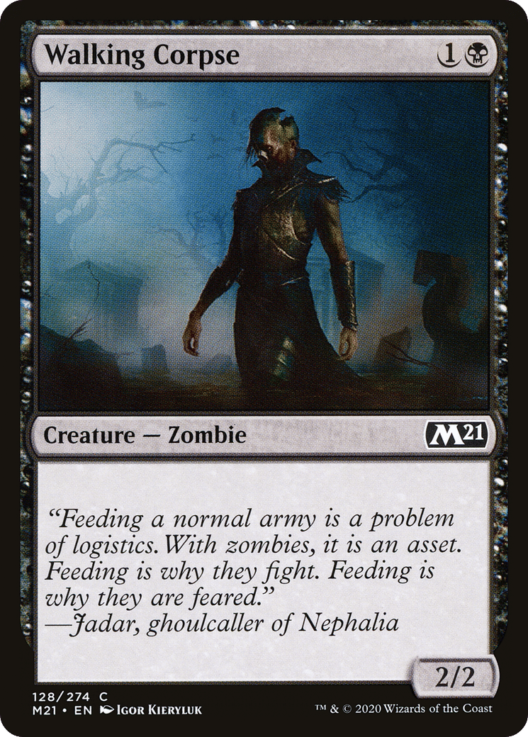 Walking Corpse — Core Set 2021 — Magic: The Gathering