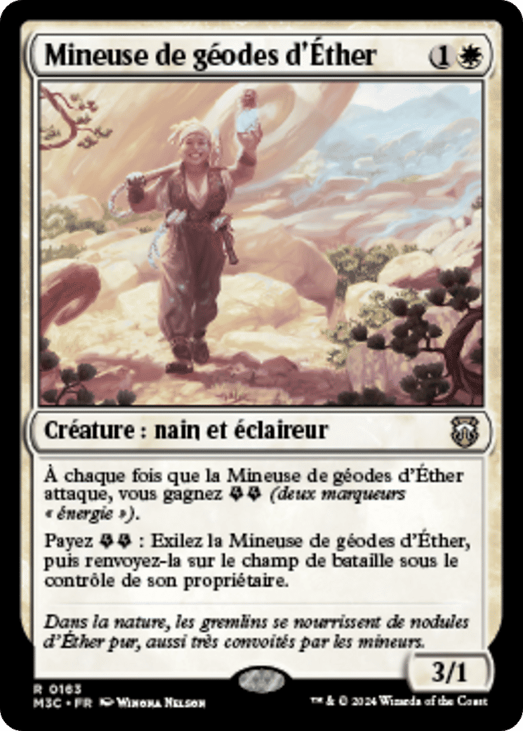 Mineuse de géodes d'Éther — Modern Horizons 3 Commander — Magic: The Gathering