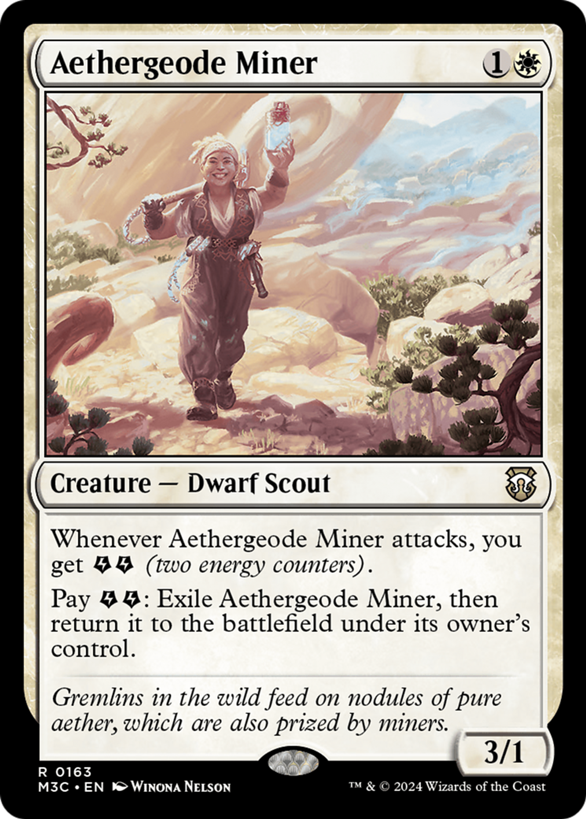 Mineuse de géodes d'Éther — Modern Horizons 3 Commander — Magic: The Gathering