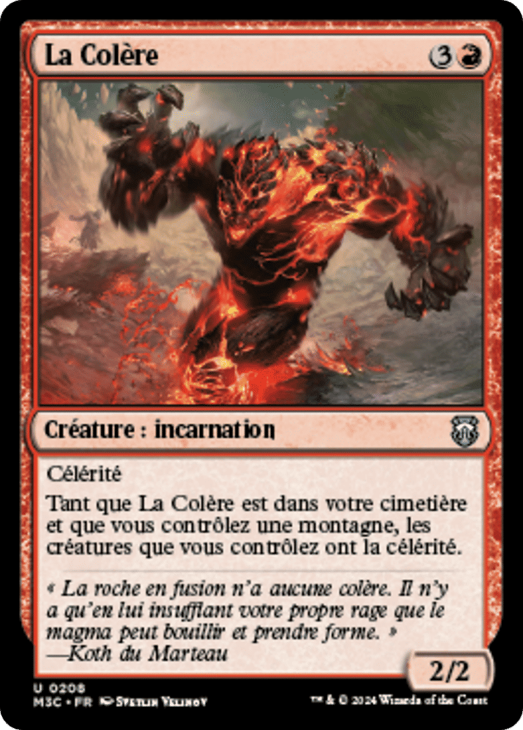 La Colère — Modern Horizons 3 Commander — Magic: The Gathering