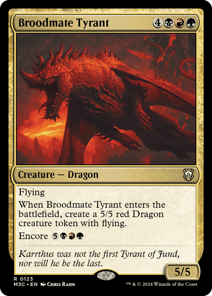 Broodmate Tyrant — Modern Horizons 3 Commander — Magic: The Gathering