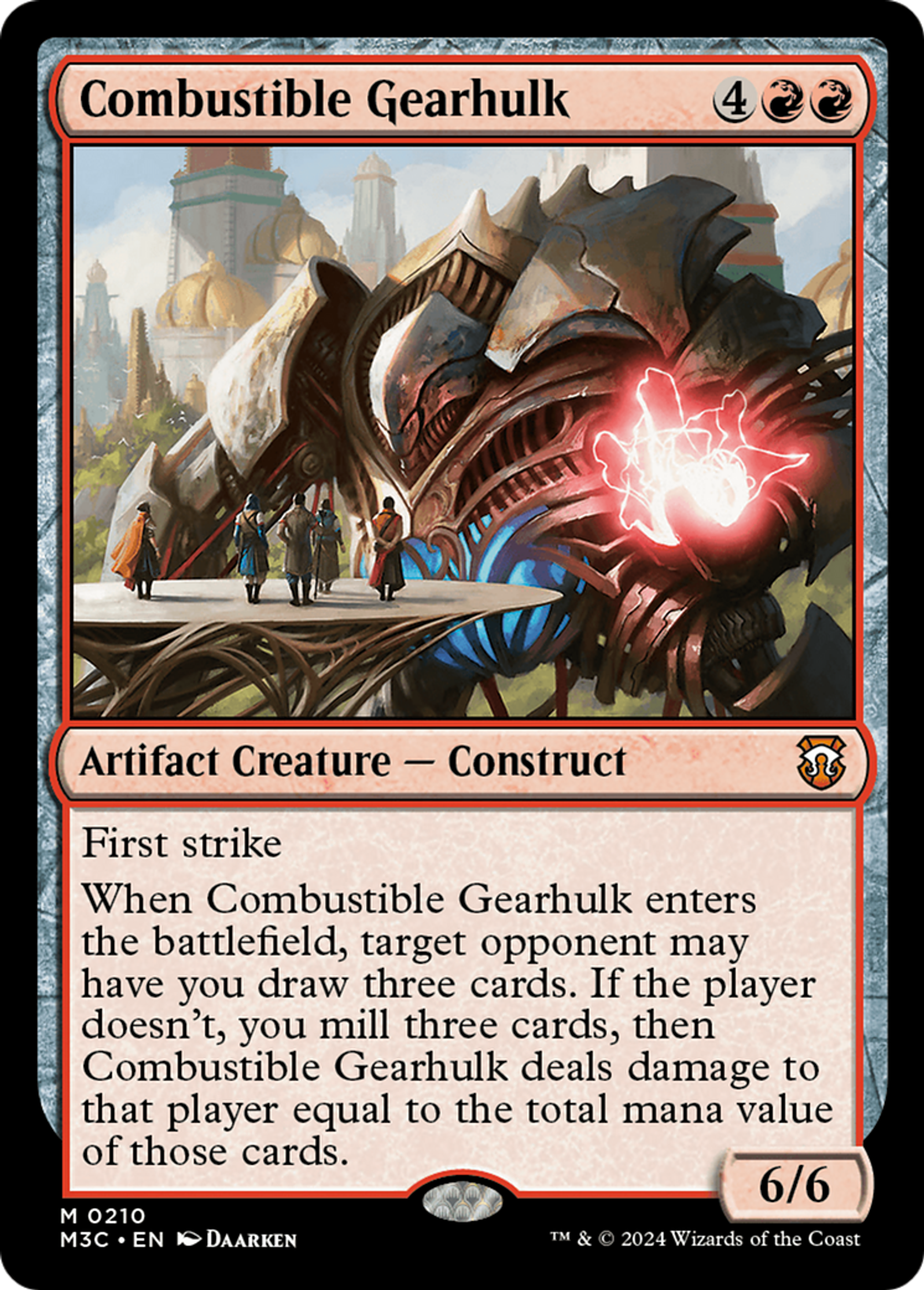 Carcasse mécanique combustible — Modern Horizons 3 Commander — Magic: The Gathering