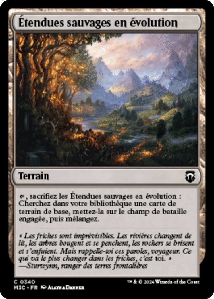 Étendues sauvages en évolution from Modern Horizons 3 Commander - Magic: The Gathering
