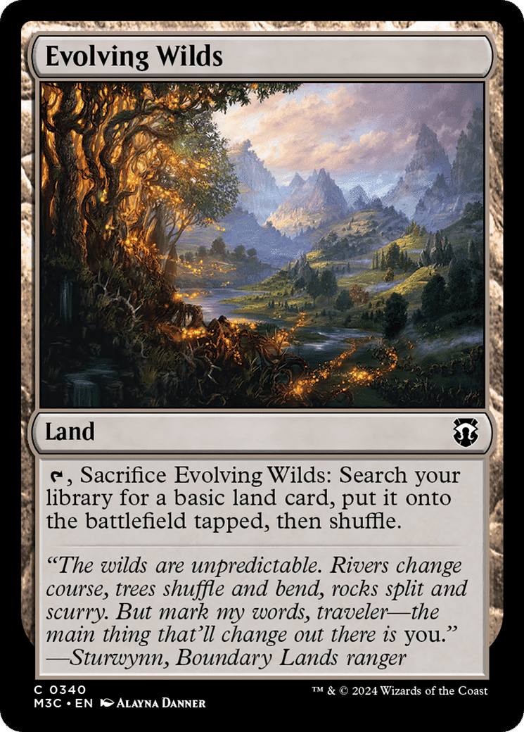 Evolving Wilds — Modern Horizons 3 Commander — Magic: The Gathering