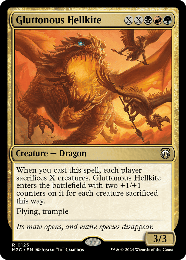 Gluttonous Hellkite — Modern Horizons 3 Commander — Magic: The Gathering