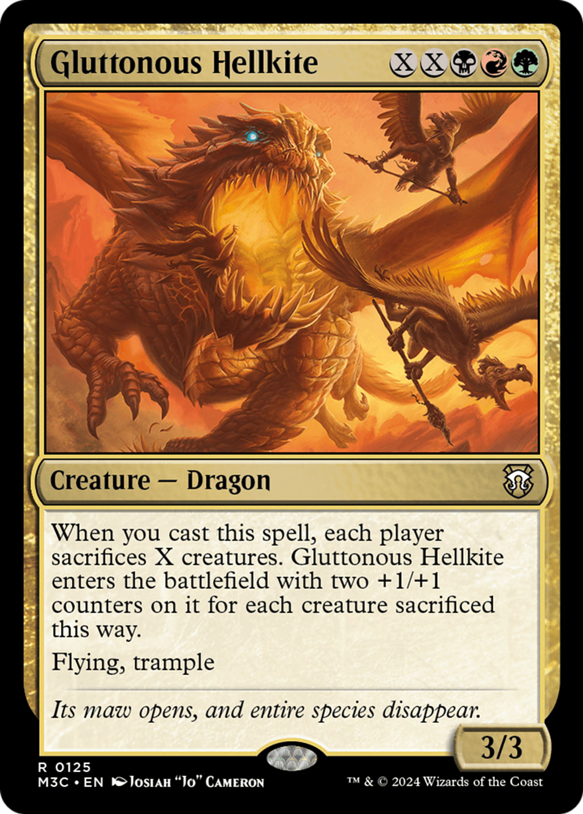 Gluttonous Hellkite — Modern Horizons 3 Commander — Magic: The Gathering