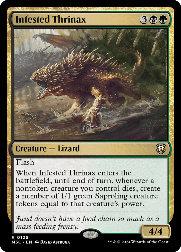 Infested Thrinax — Modern Horizons 3 Commander — Magic: The Gathering