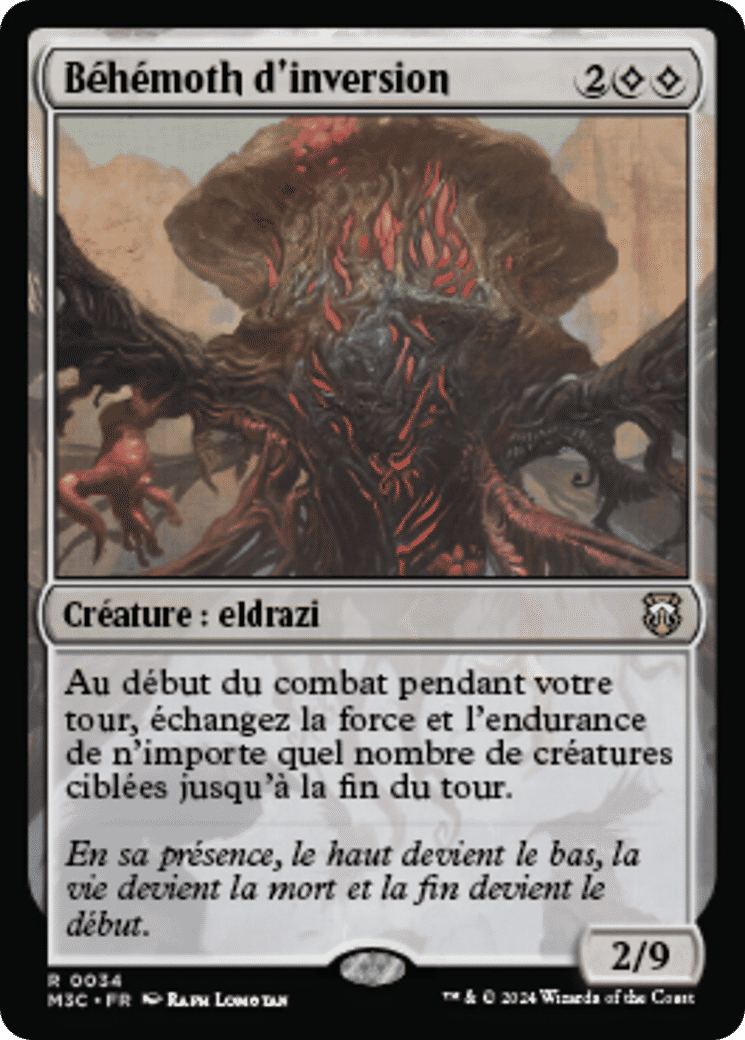 Béhémoth d'inversion — Modern Horizons 3 Commander — Magic: The Gathering