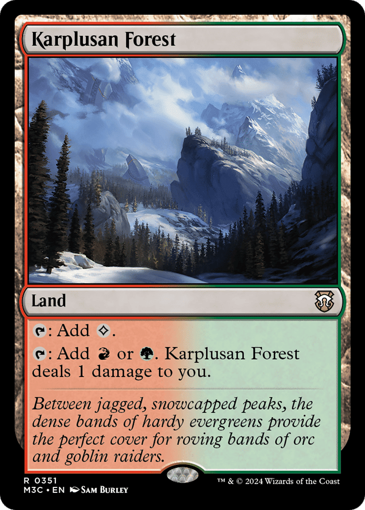 Karplusan Forest — Modern Horizons 3 Commander — Magic: The Gathering
