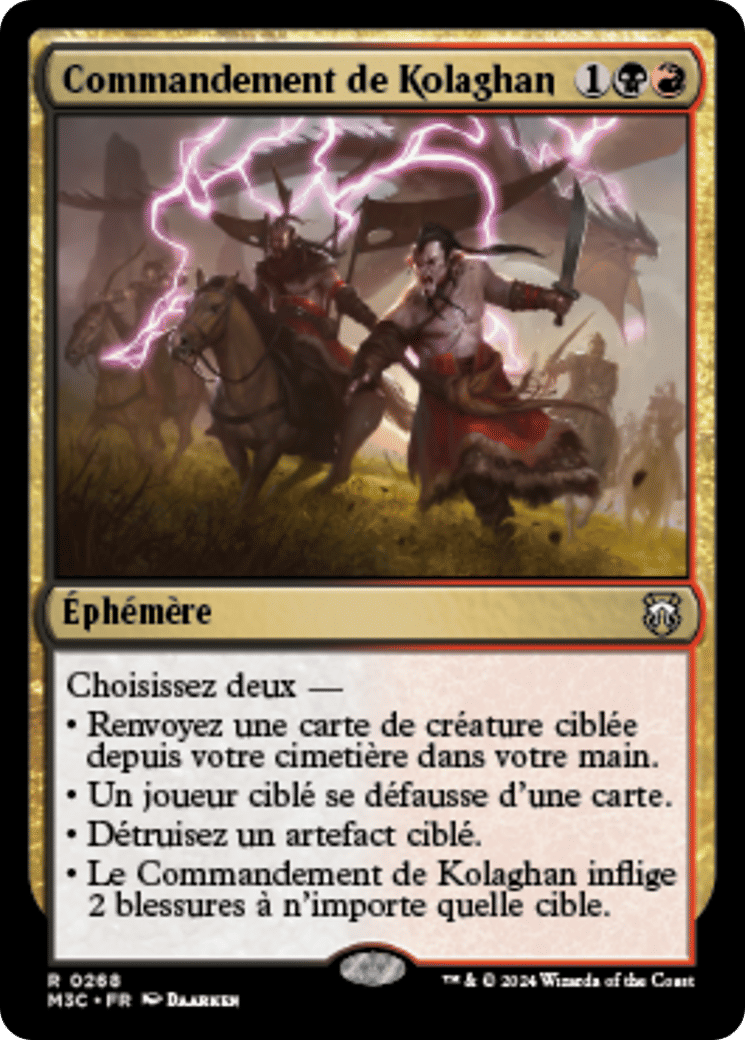 Commandement de Kolaghan — Modern Horizons 3 Commander — Magic: The Gathering