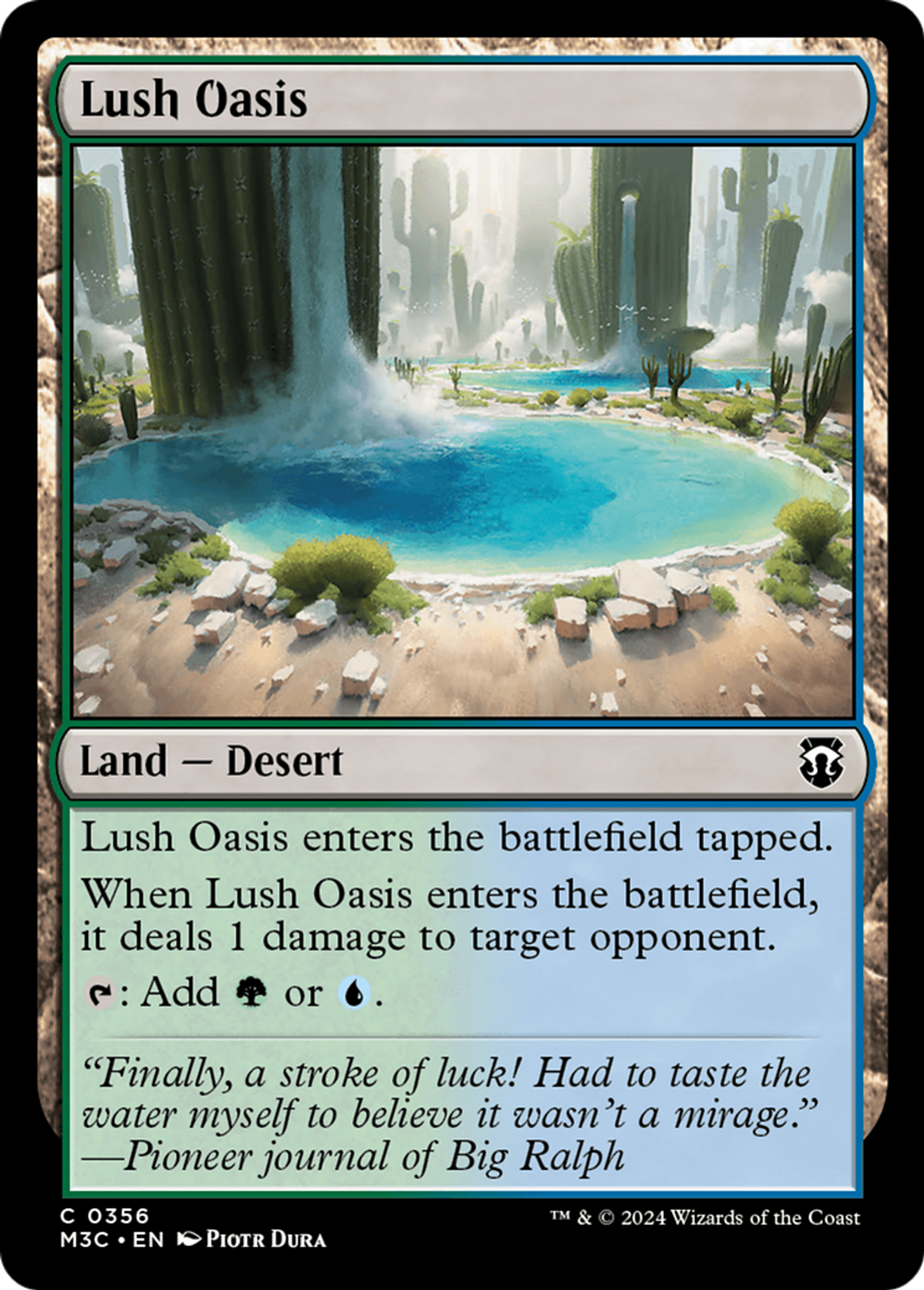 Lush Oasis — Modern Horizons 3 Commander — Magic: The Gathering