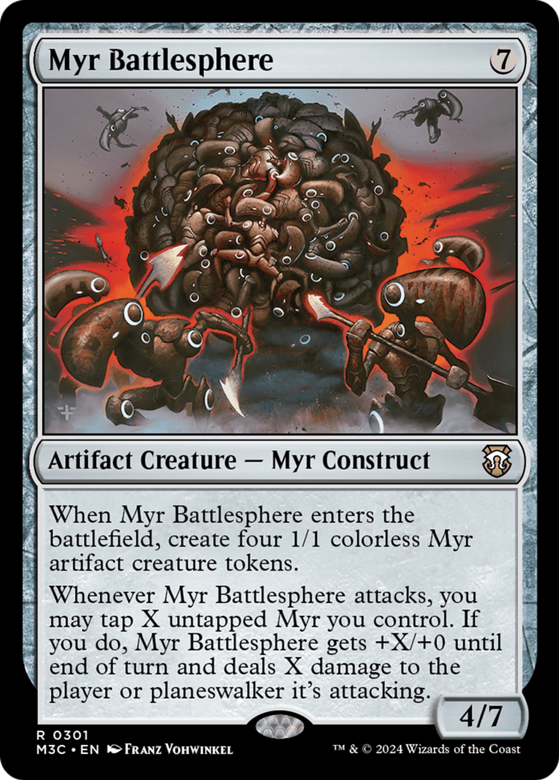 Sphère de bataille myr — Modern Horizons 3 Commander — Magic: The Gathering