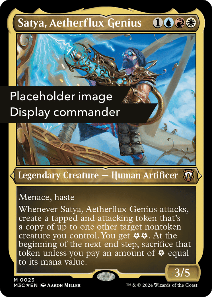 Satya, Aetherflux Genius — Modern Horizons 3 Commander — Magic: The Gathering