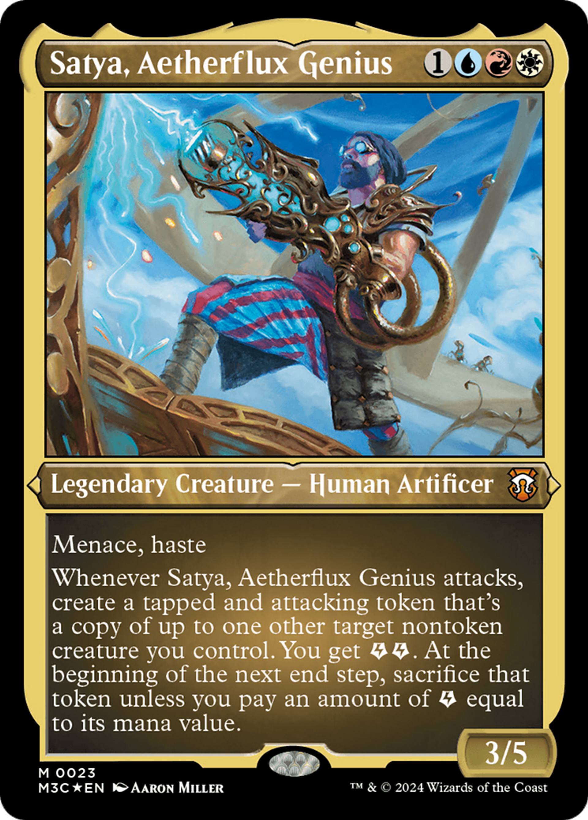 Satya, génie du flux éthérique — Modern Horizons 3 Commander — Magic: The Gathering