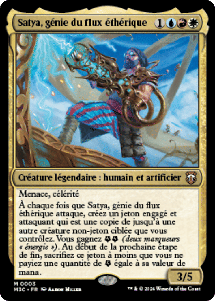 Satya, génie du flux éthérique — Modern Horizons 3 Commander — Magic: The Gathering