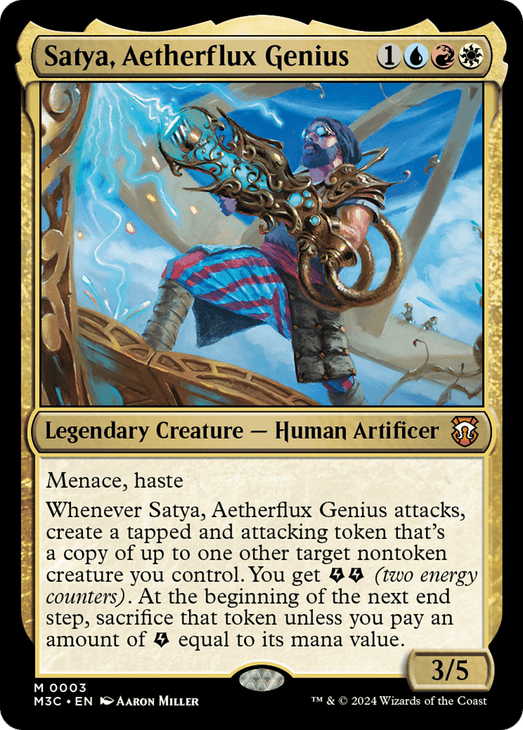 Satya, Aetherflux Genius — Modern Horizons 3 Commander — Magic: The Gathering