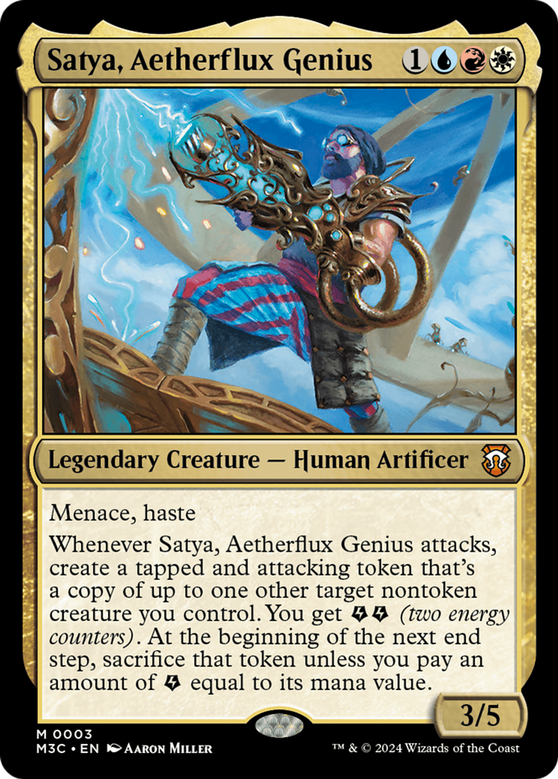 Satya, génie du flux éthérique — Modern Horizons 3 Commander — Magic: The Gathering