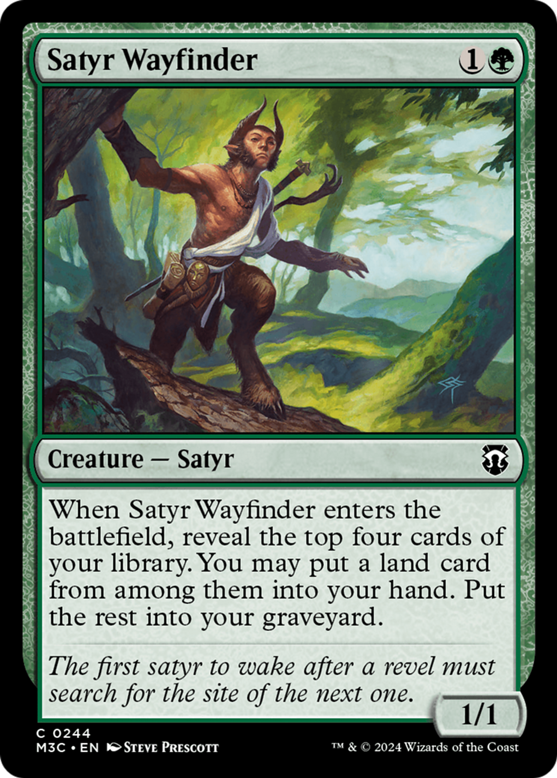 Satyr Wayfinder — Modern Horizons 3 Commander — Magic: The Gathering