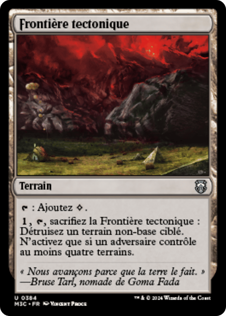 Frontière tectonique — Modern Horizons 3 Commander — Magic: The Gathering