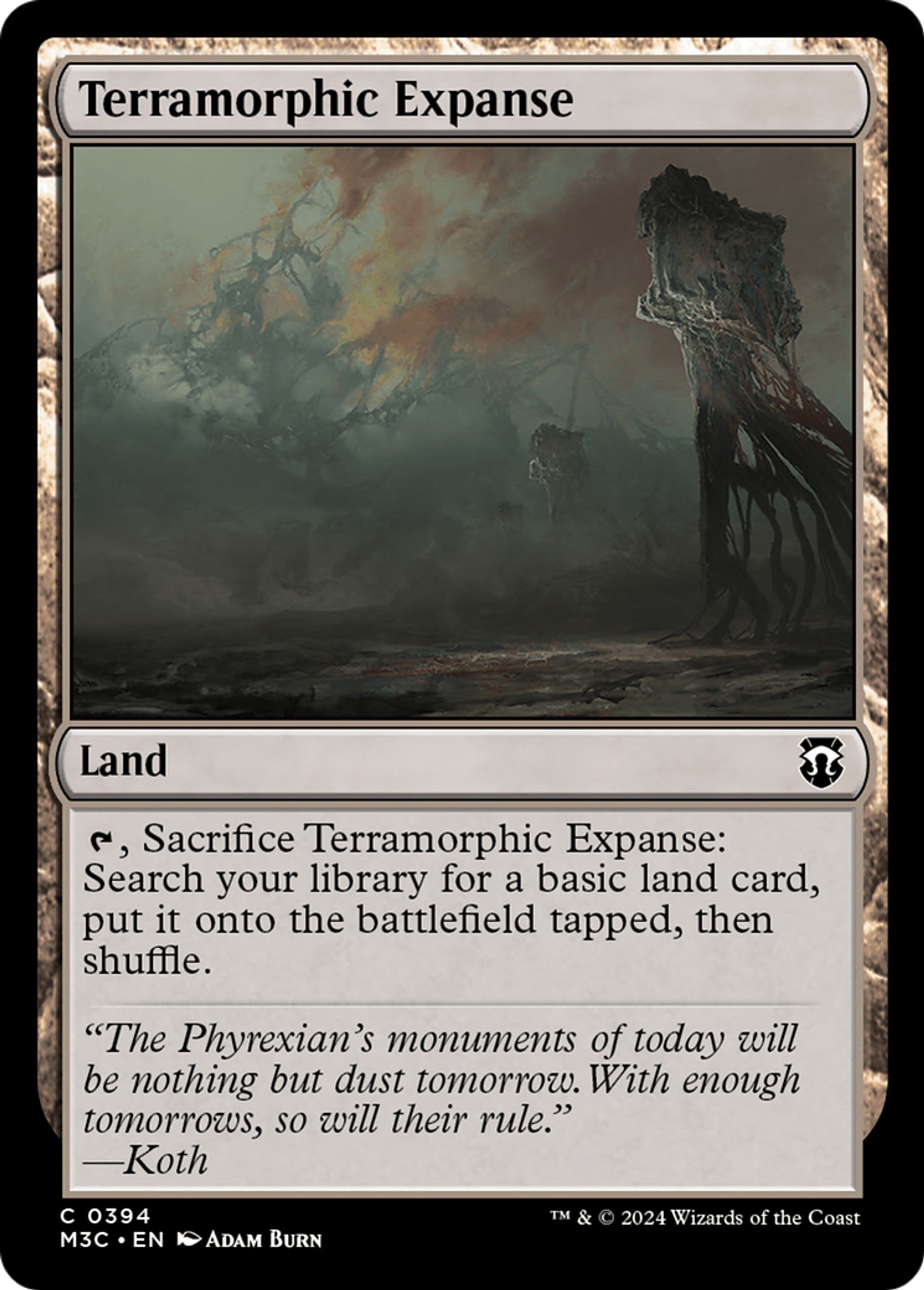 Immensité terramorphe — Modern Horizons 3 Commander — Magic: The Gathering
