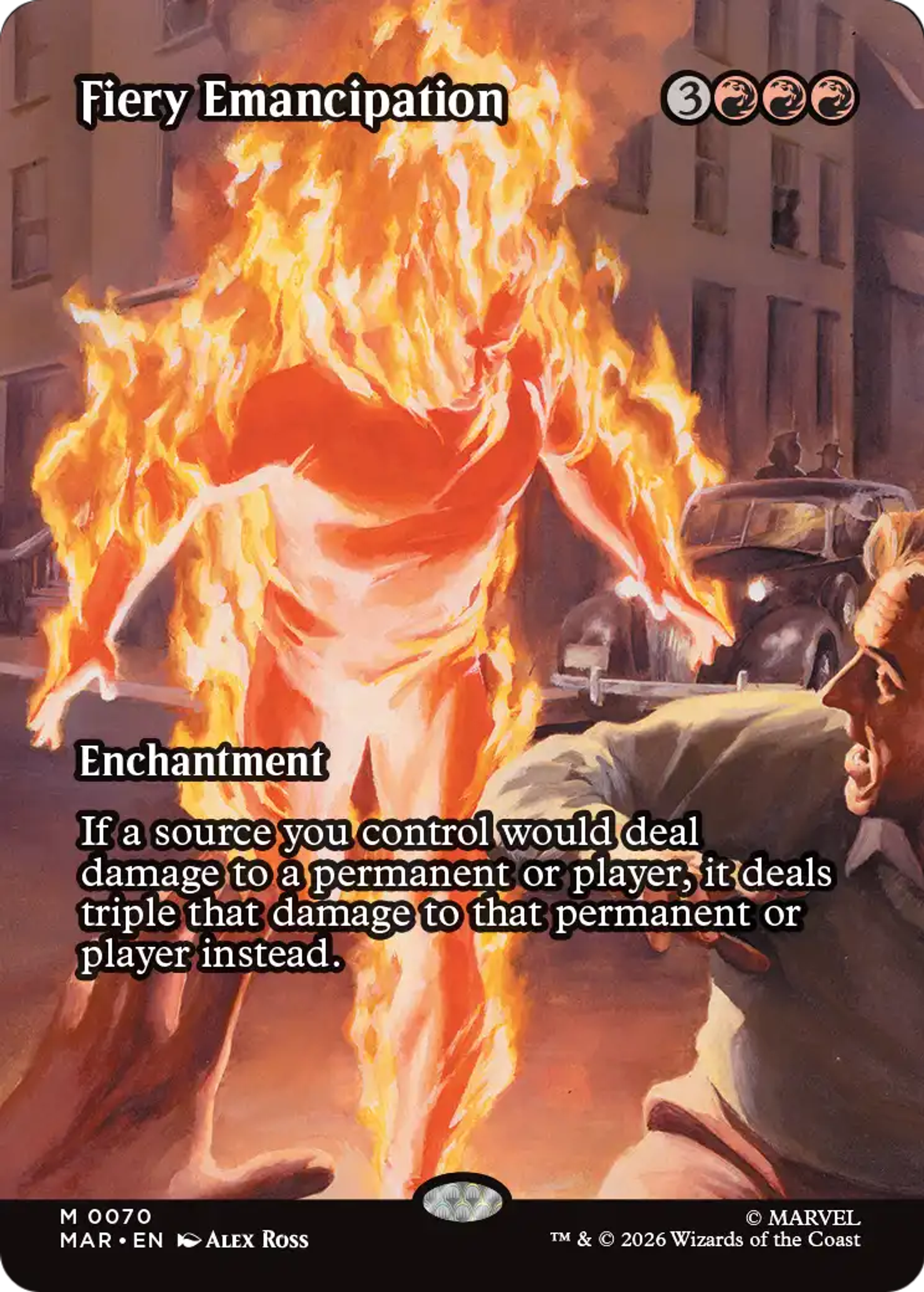 Émancipation ardente — Marvel Universe — Magic: The Gathering