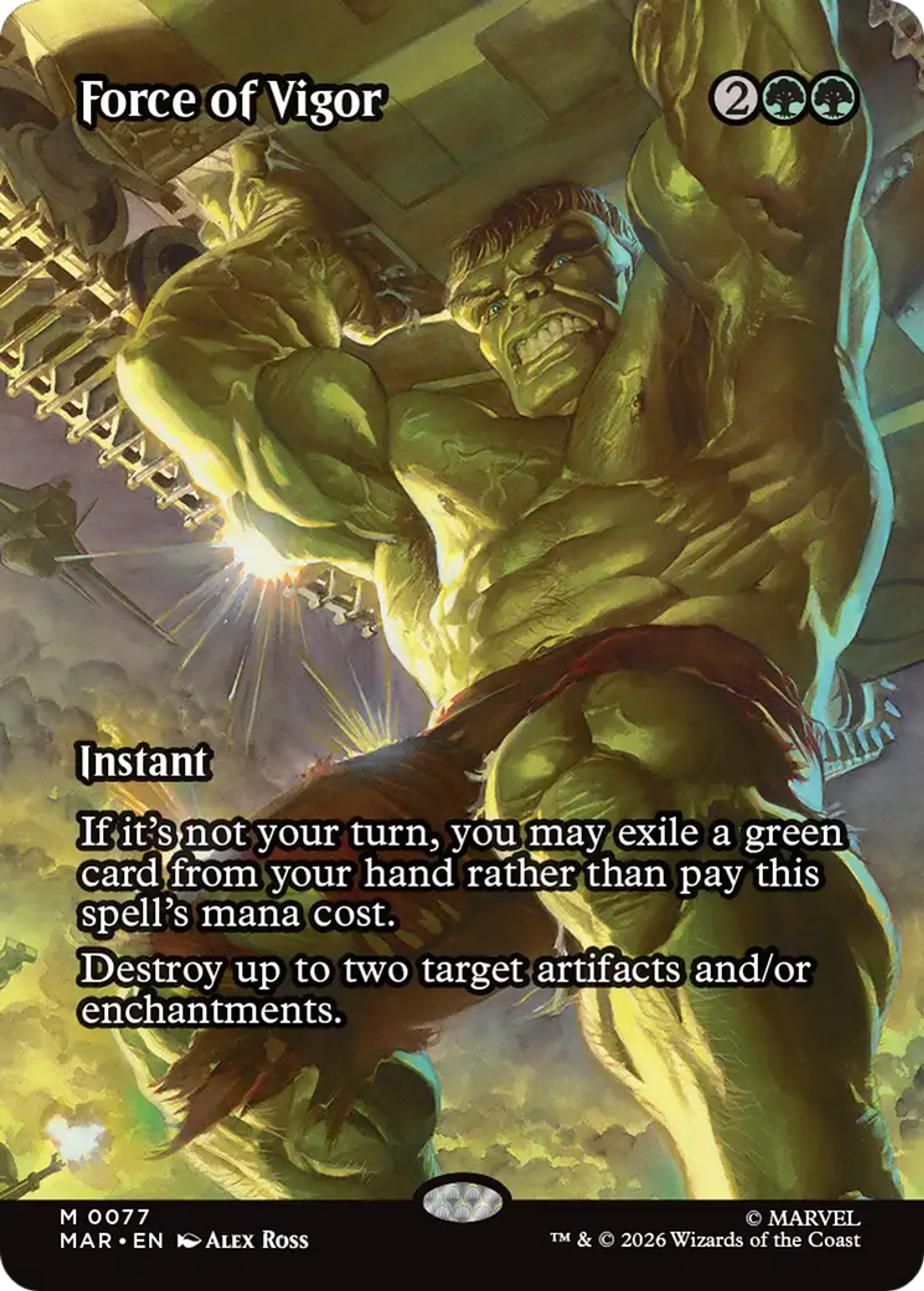 Force de vigueur — Marvel Universe — Magic: The Gathering