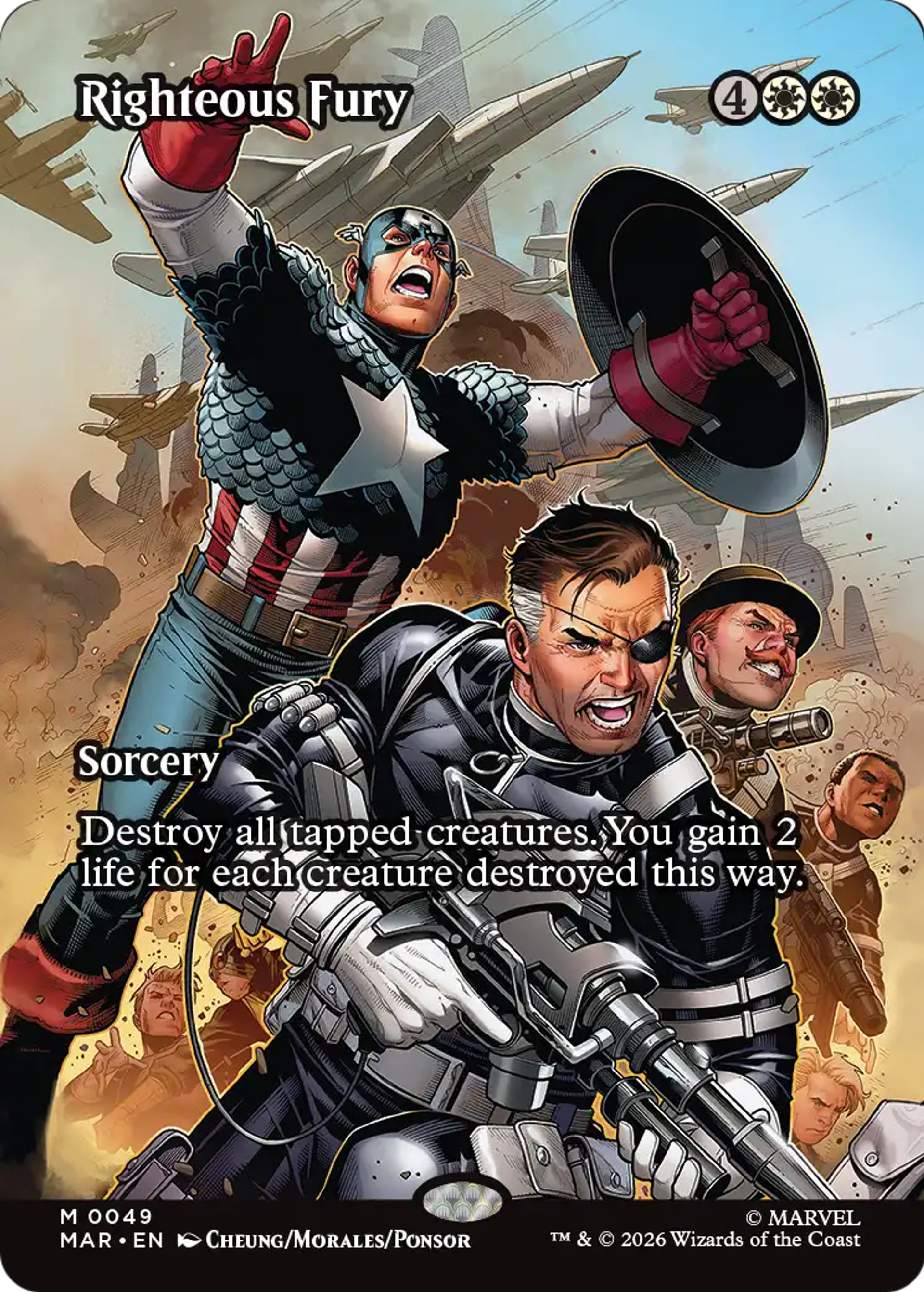 Fureur des justes — Marvel Universe — Magic: The Gathering